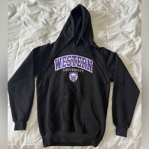 Western University Black Hoodie